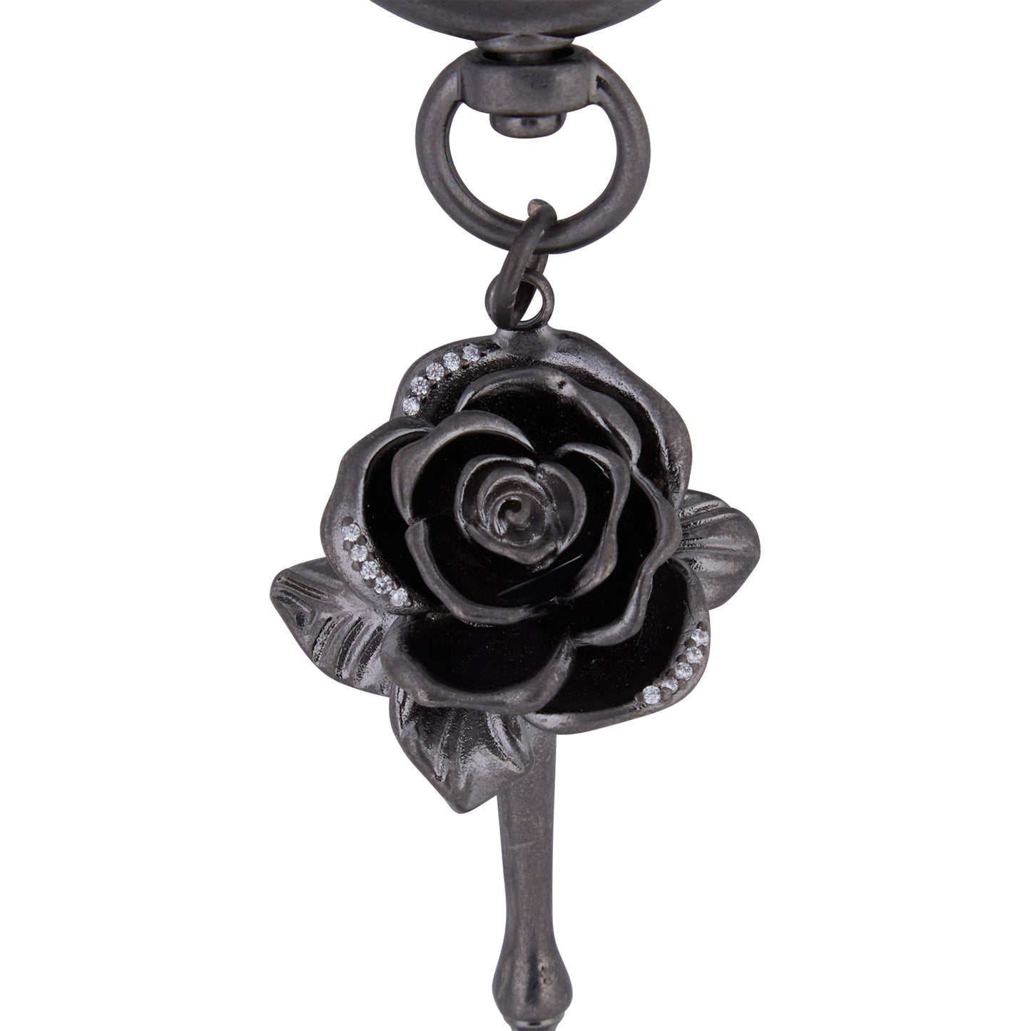 (韓国発送)SY ROSE FORK KEYRING (BLACK NICKEL)