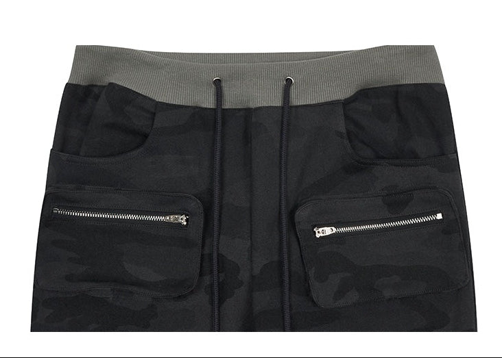 【aespa カリナ / Hearts2Hearts ジウ着用】(韓国発送)FS BOOTSCUT POCKET CARGO PANTS (CAMO)