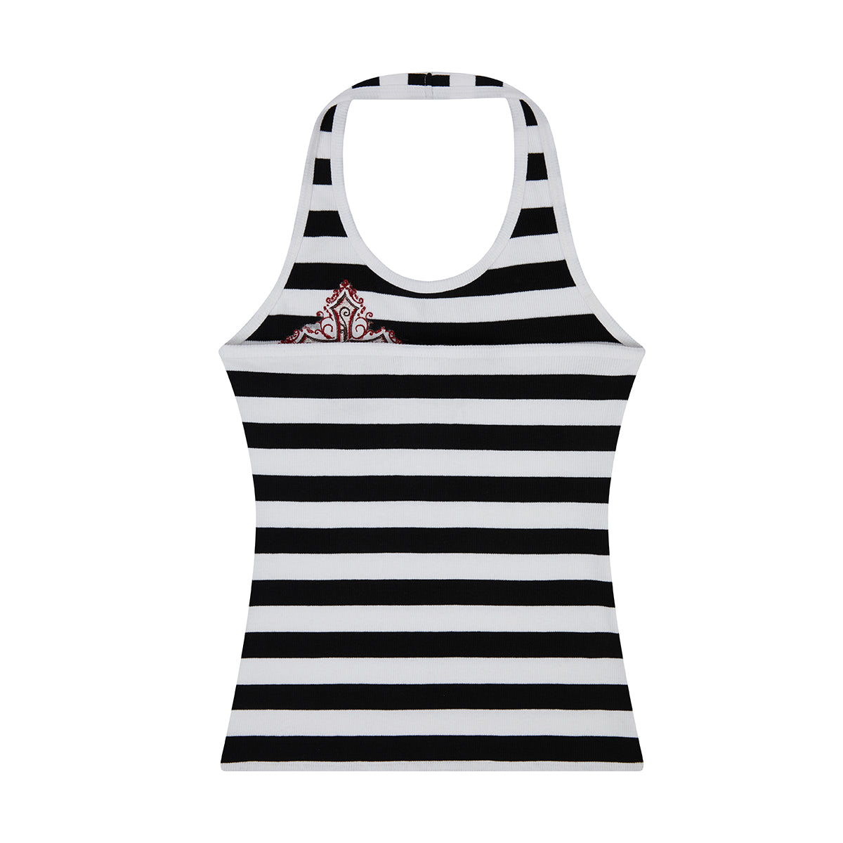 (韓国発送)EL CROSS HALTER NECK TOP (WHITE)