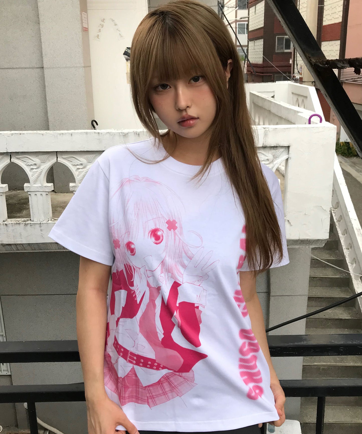 (国内発送)SHUGO CHARA! GRAPHIC TEE PINK