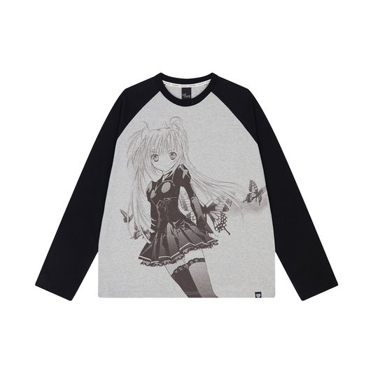 【4/10予約配送】(韓国発送)SHUGO CHARA! RAGLAN LONG SLEEVE (BLACK)