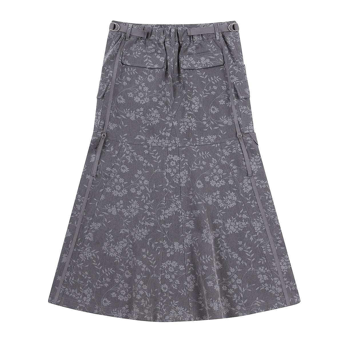(韓国発送)SY CARGO LONG SKIRT (GRAY)