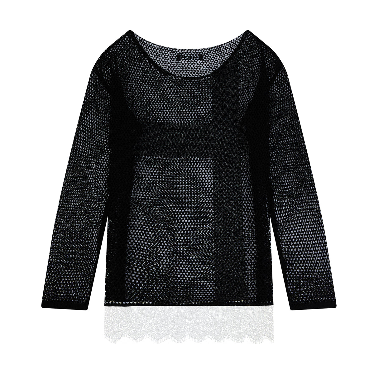 (韓国発送)SY LACE NET KNIT (BLACK)