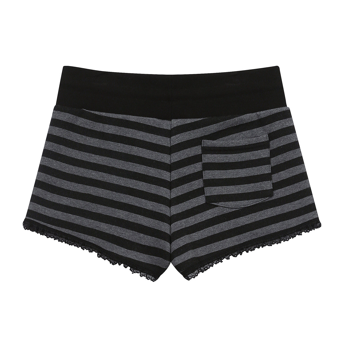 (韓国発送)SY LACE STRIPE SHORTS (CHARCOAL)