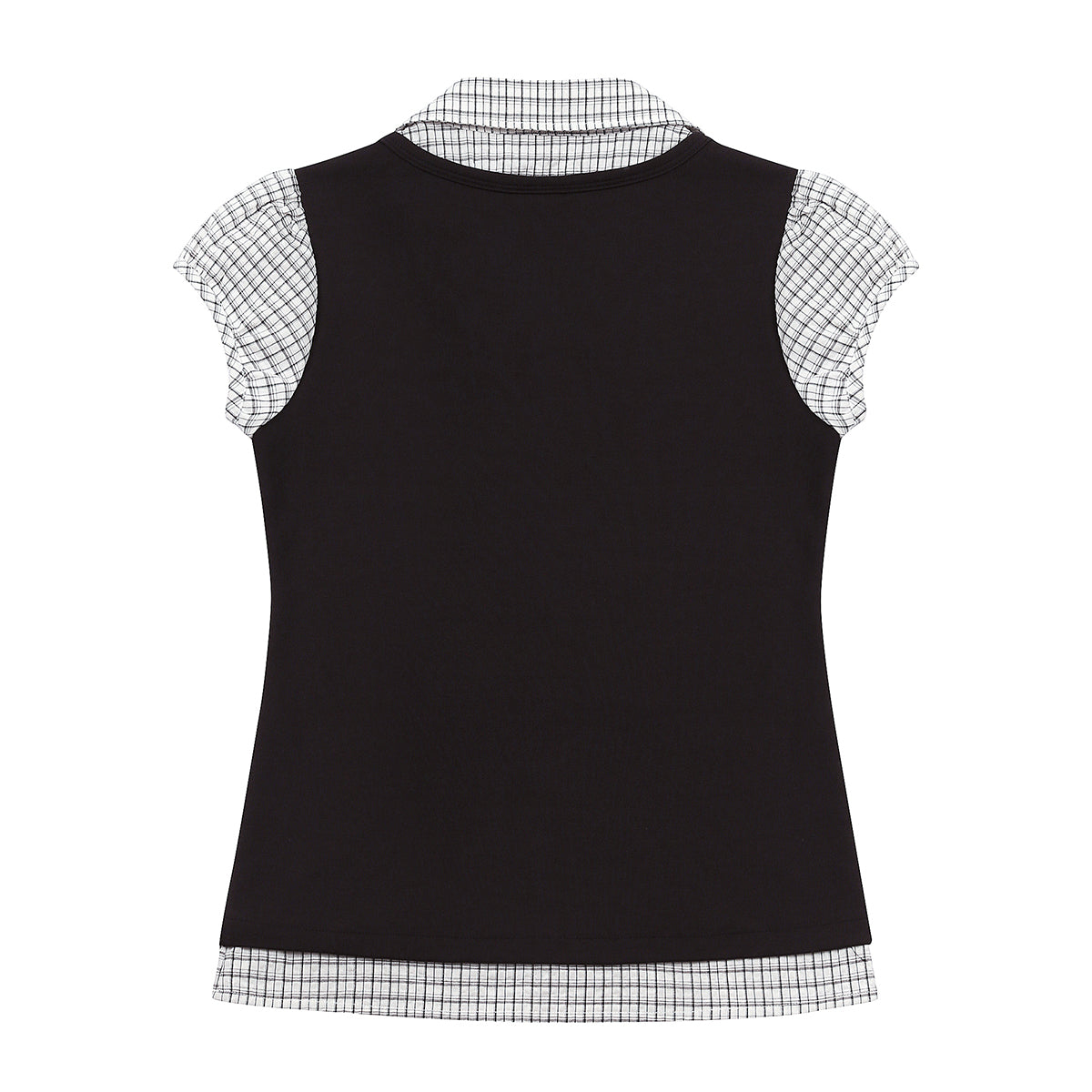 (韓国発送)SY LAYERED BLOUSE (BLACK)