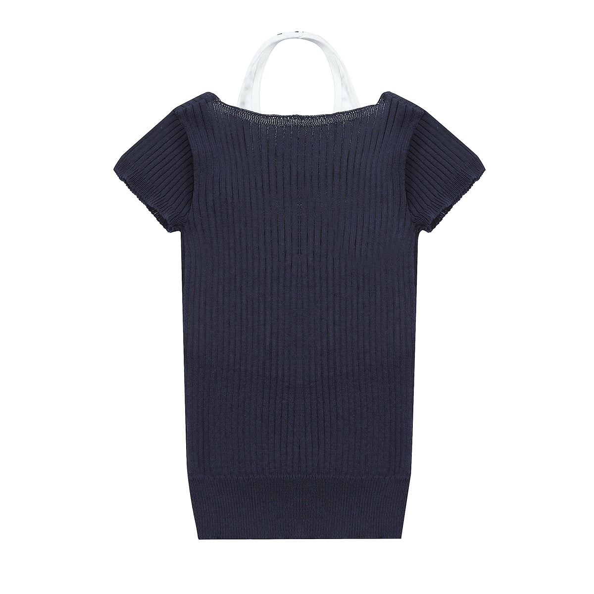 (韓国発送)SY LAYERED V-NECK KNIT SET (NAVY)