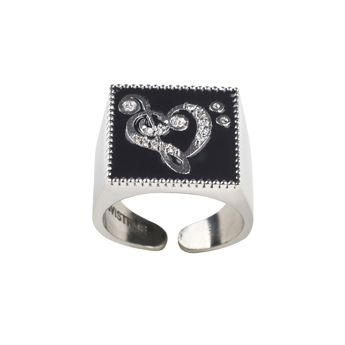 (韓国発送)SY NOTE SQUARE RING (BLACK)