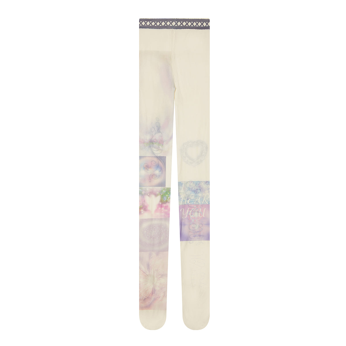 (韓国発送)SY PRINTED TIGHTS (WHITE)