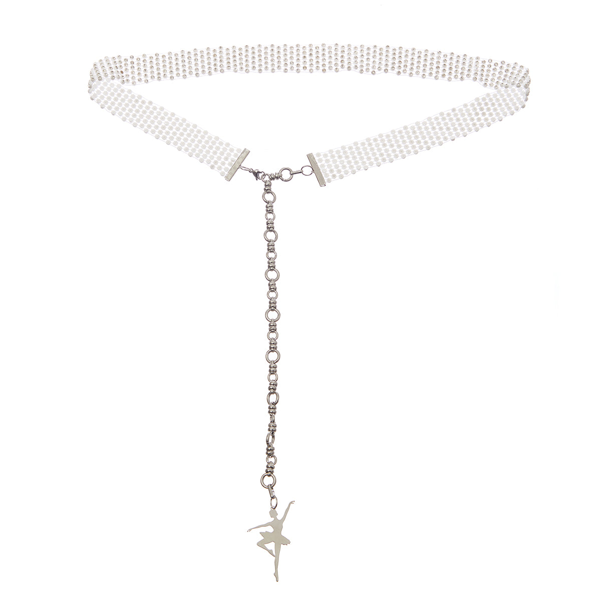 (韓国発送)SY SHINING CHAIN BELT (WHITE)