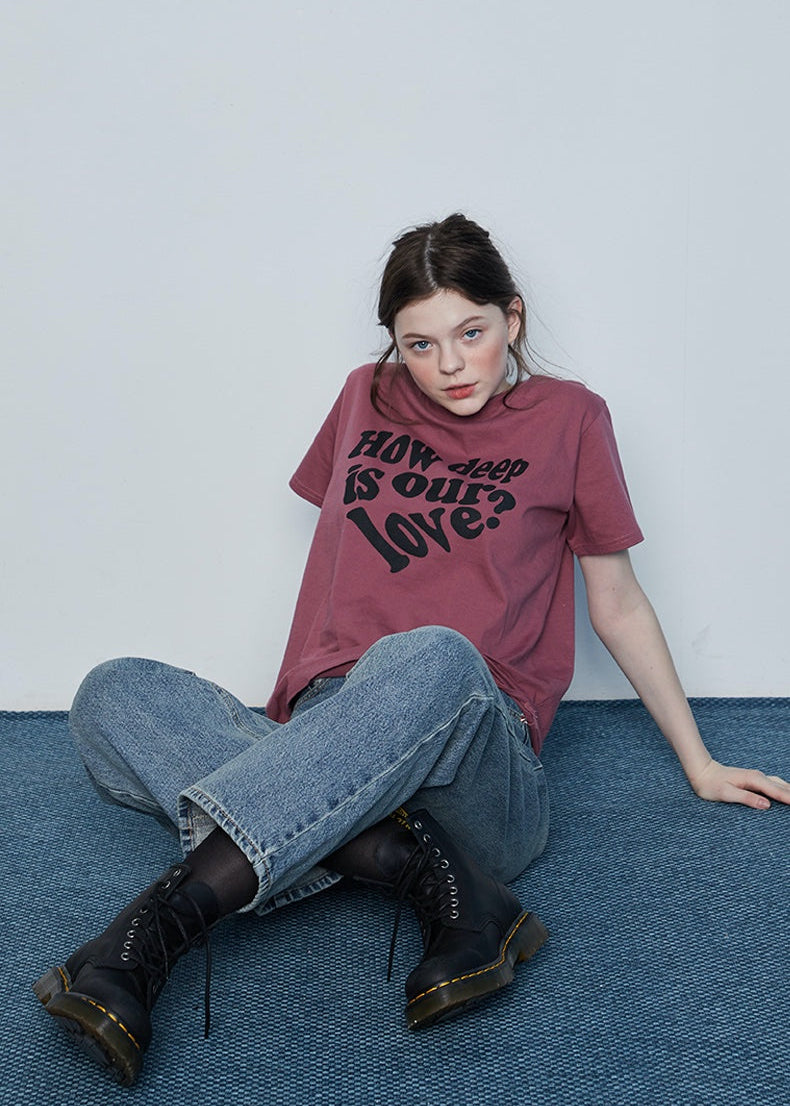 （韓国発送）IN LOVE TEE (PINK)