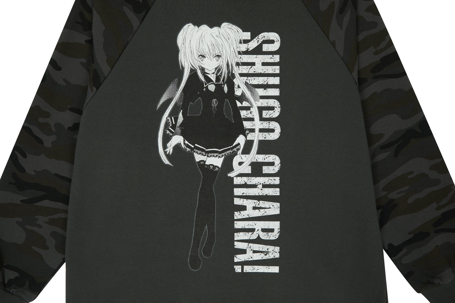 （韓国発送）SHUGO CHARA! RAGLAN HOODY (CHARCOAL)