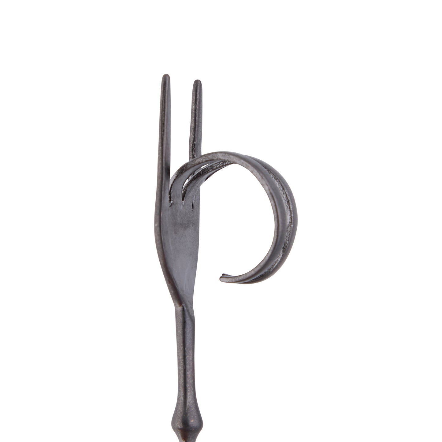（韓国発送）SY ROSE FORK KEYRING (BLACK NICKEL)
