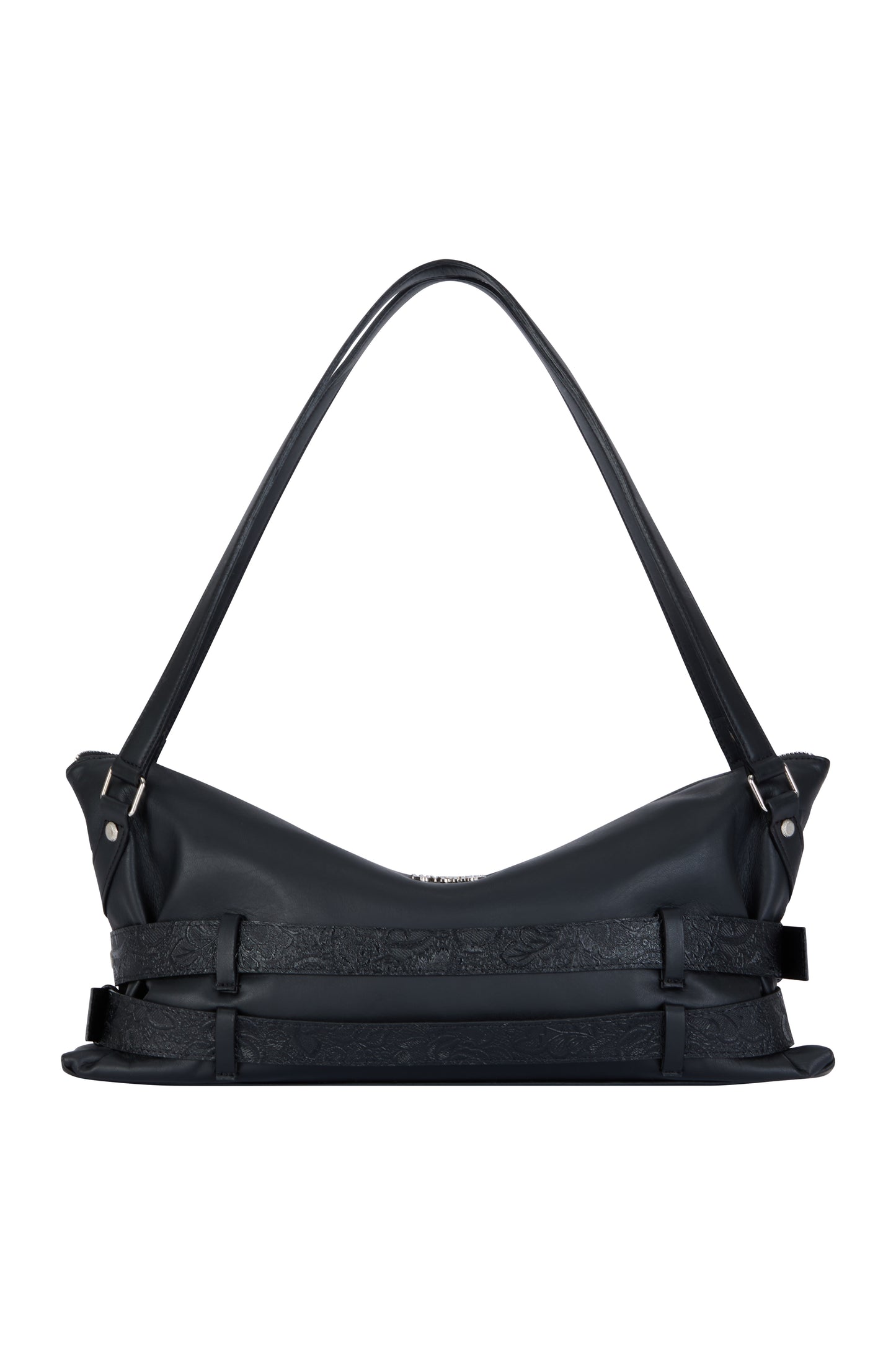 （韓国発送）SY ROSE BELT SHOULDER BAG (BLACK)