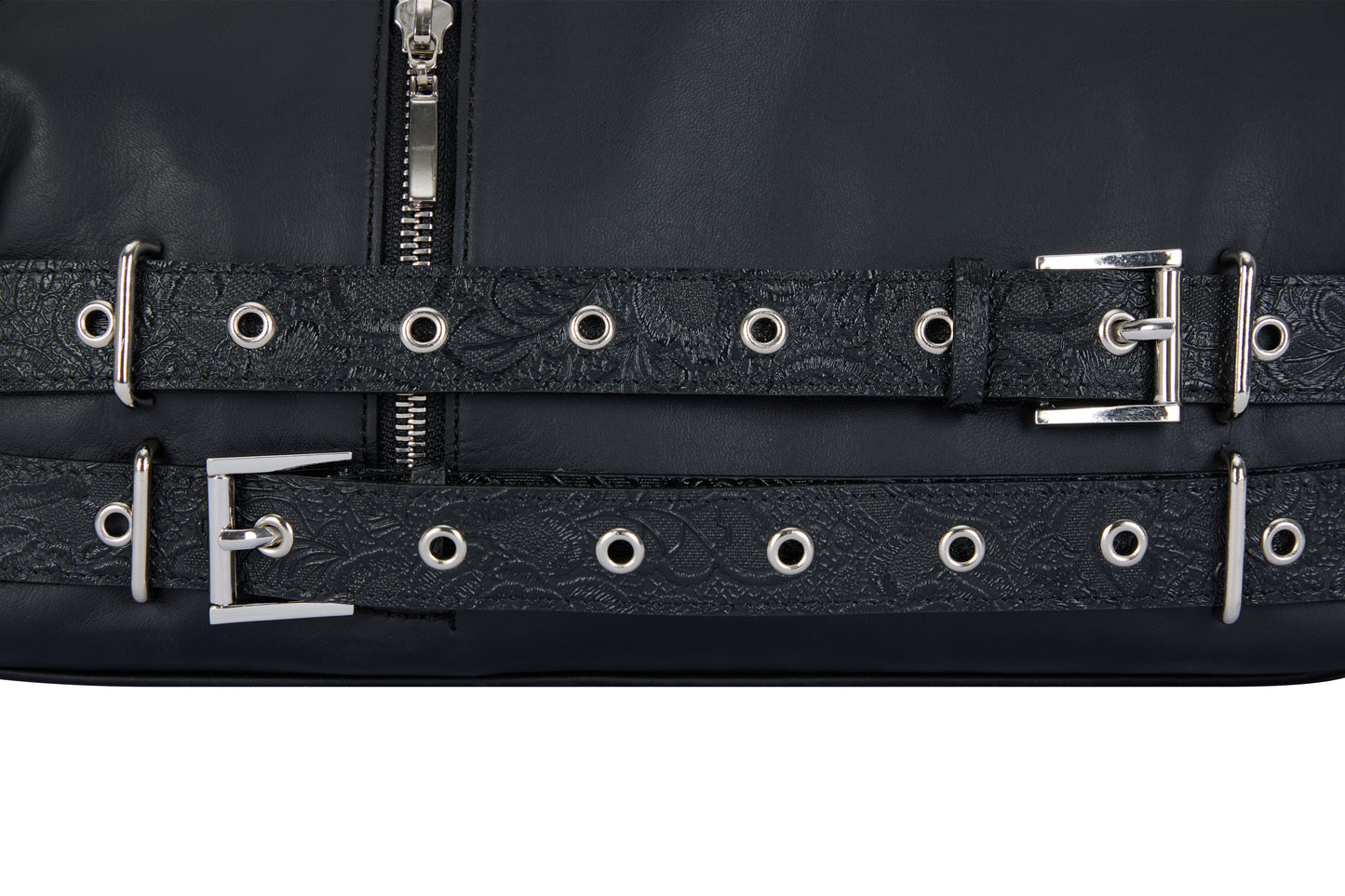 （韓国発送）SY ROSE BELT SHOULDER BAG (BLACK)