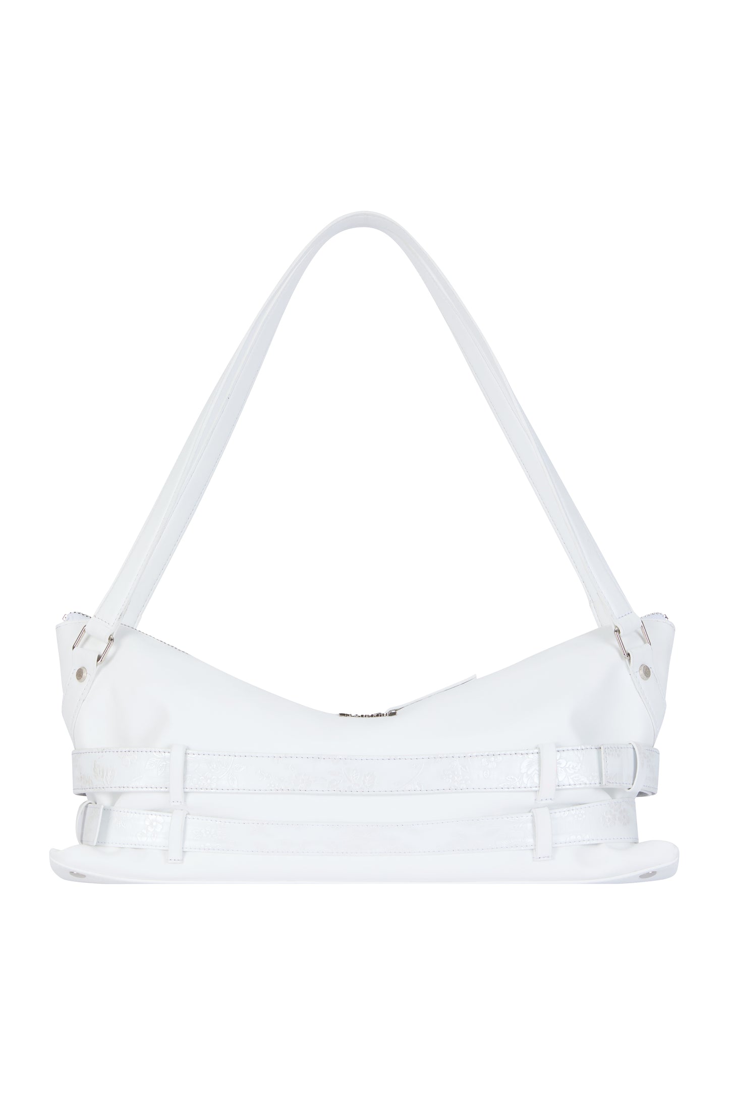 （韓国発送）SY ROSE BELT SHOULDER BAG (WHITE)