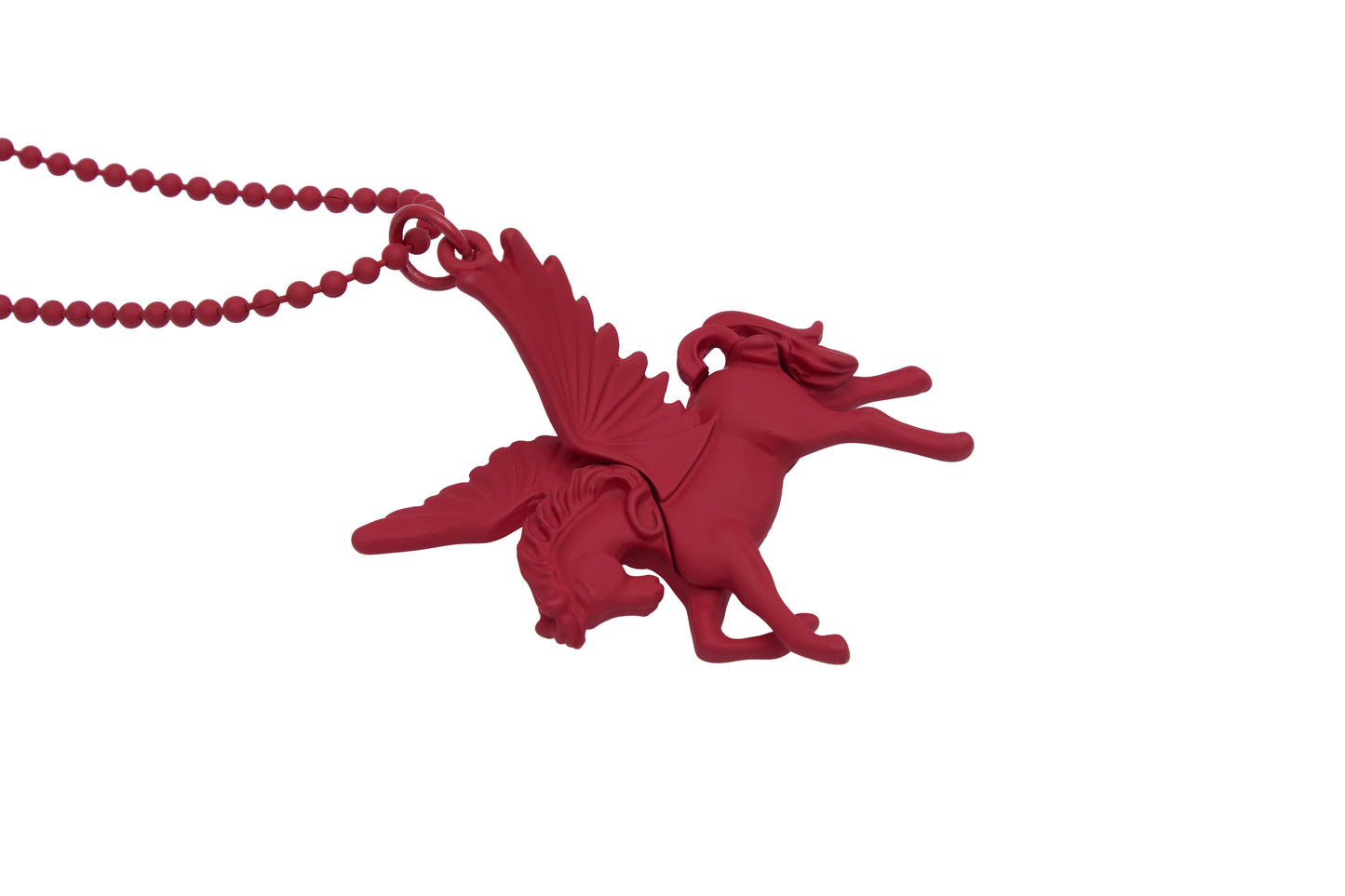 （韓国発送）SY HORSE NECKLACE (RED)