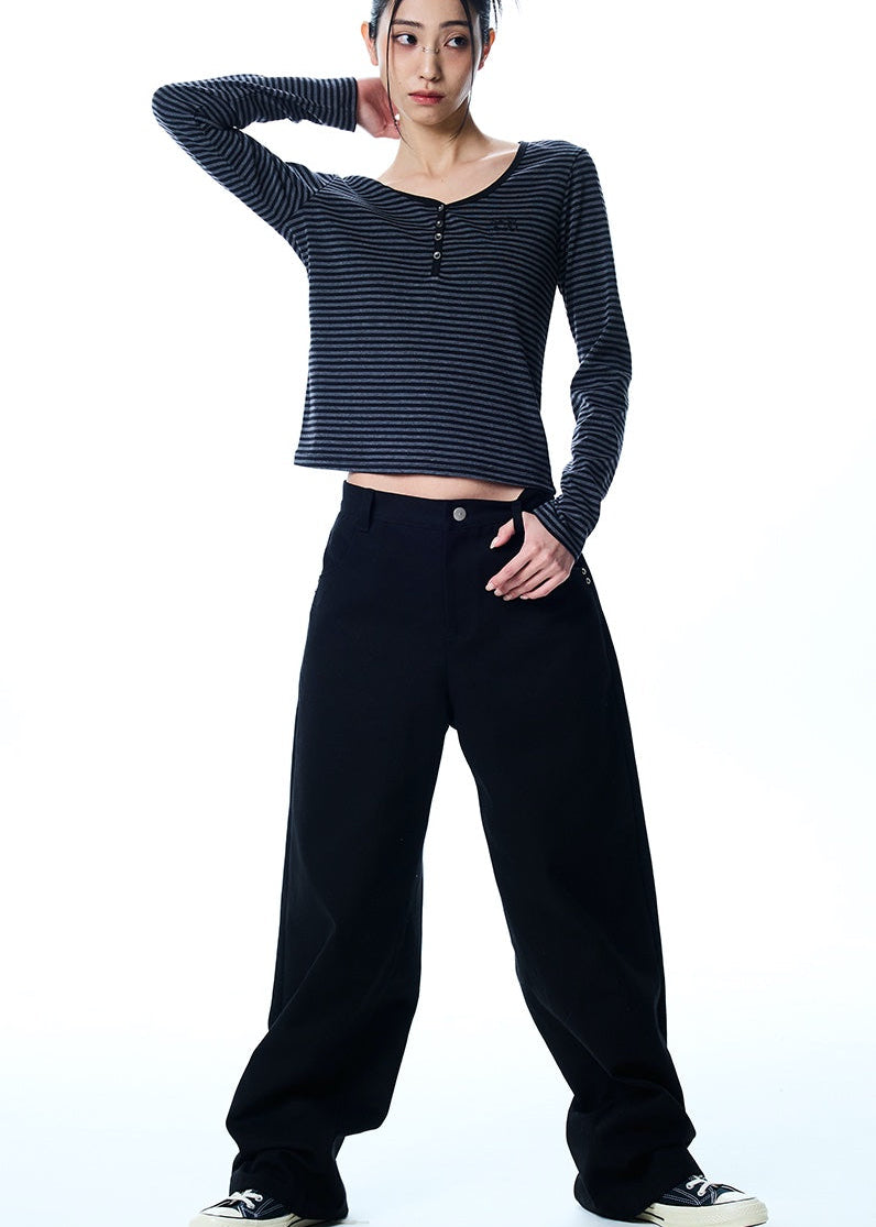 【6th REORDER】BASIC ILOVEU WIDE (BLACK)