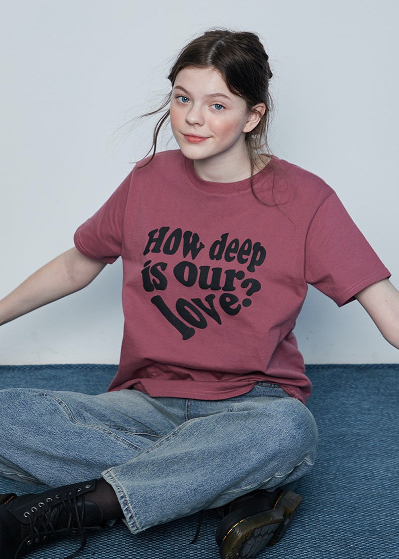 （韓国発送）IN LOVE TEE (PINK)