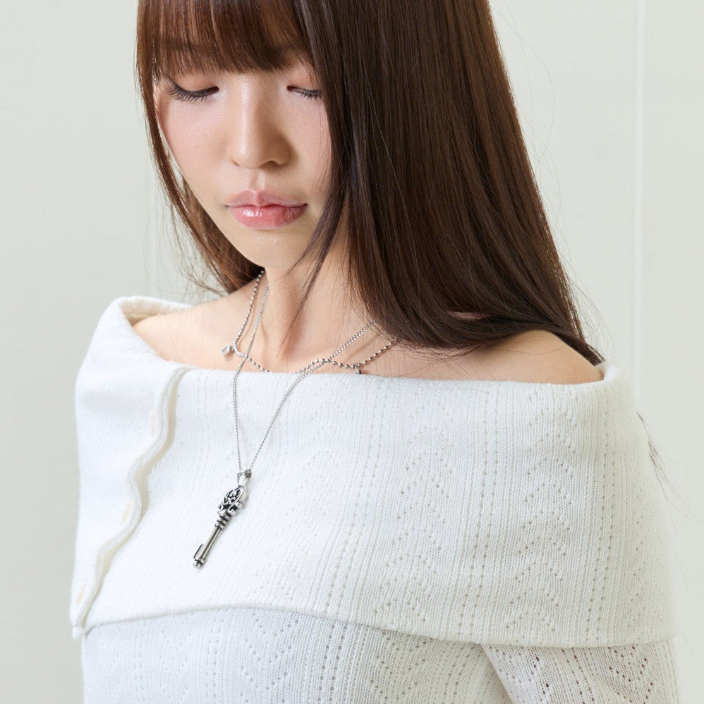 （韓国発送）EL LAYERED NECKLACE (SILVER)