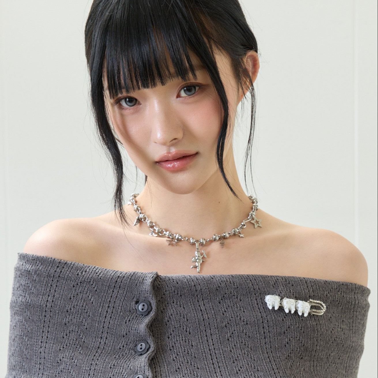 （韓国発送）EL ANGEL CUPID NECKLACE (SILVER)