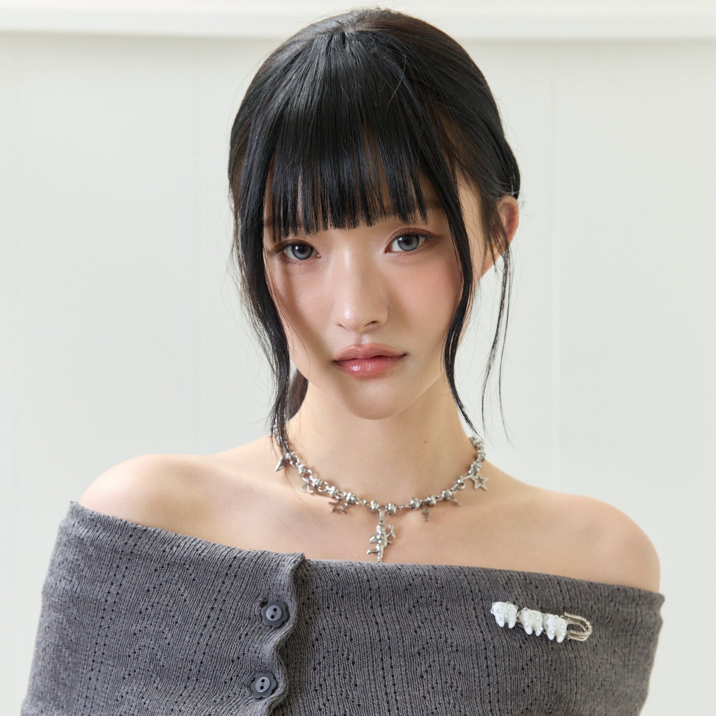 （韓国発送）EL ANGEL CUPID NECKLACE (SILVER)