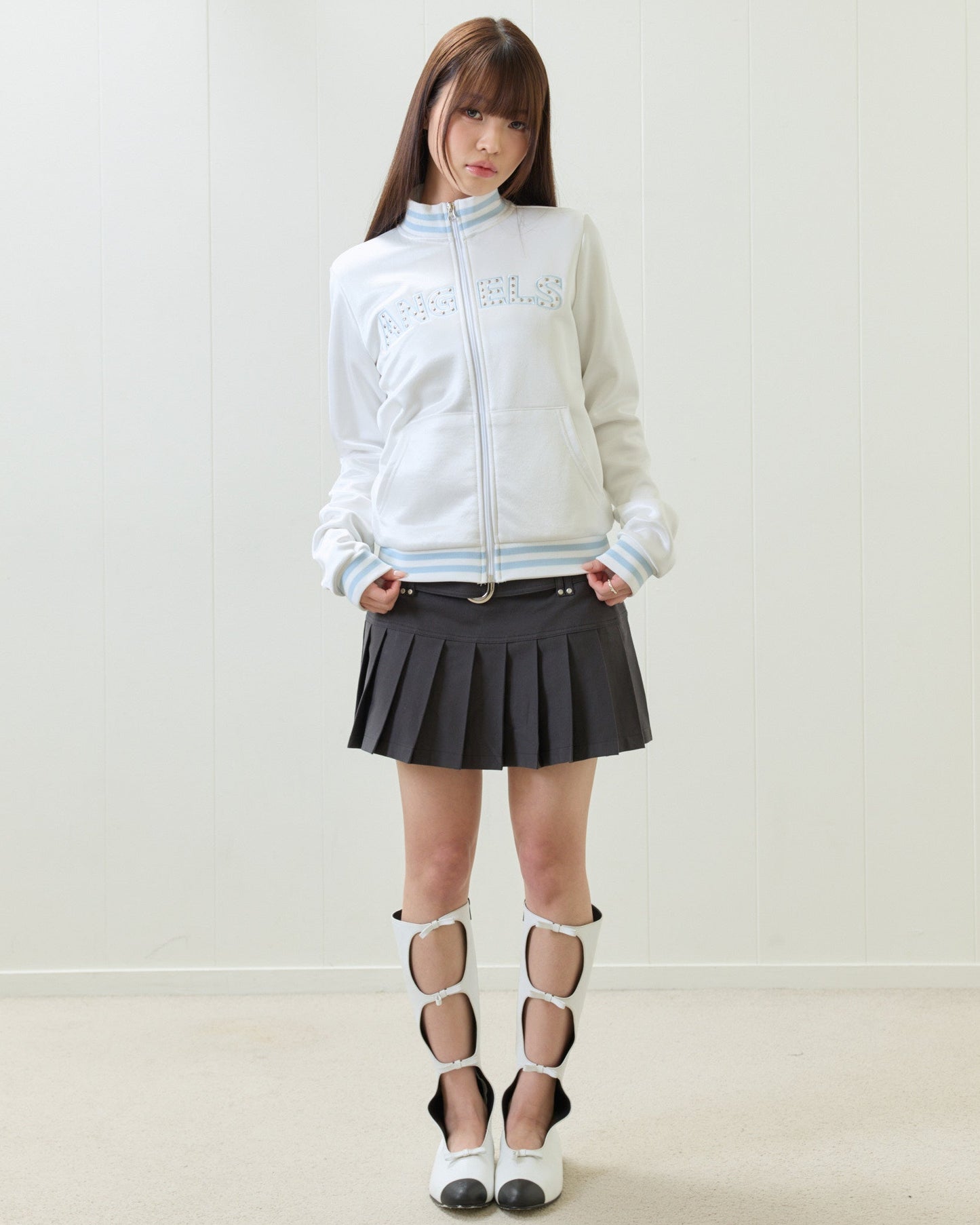 （韓国発送）EL ANGELS TRAINING ZIP UP (WHITE)