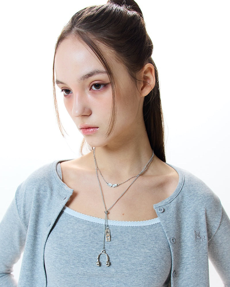（韓国発送）IM HEADSET NECKLACE (SILVER)