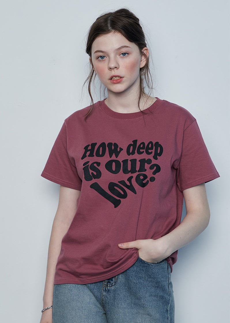 （韓国発送）IN LOVE TEE (PINK)