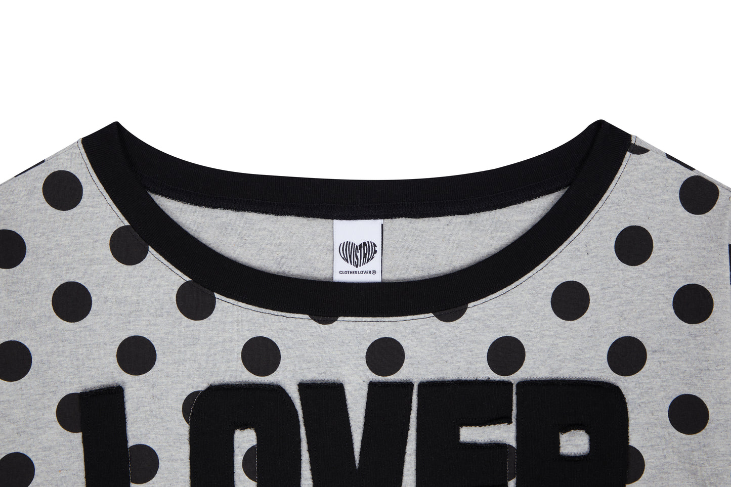 （韓国発送）EL DOT LOVER ONE-SHOULDER TEE (GRAY)