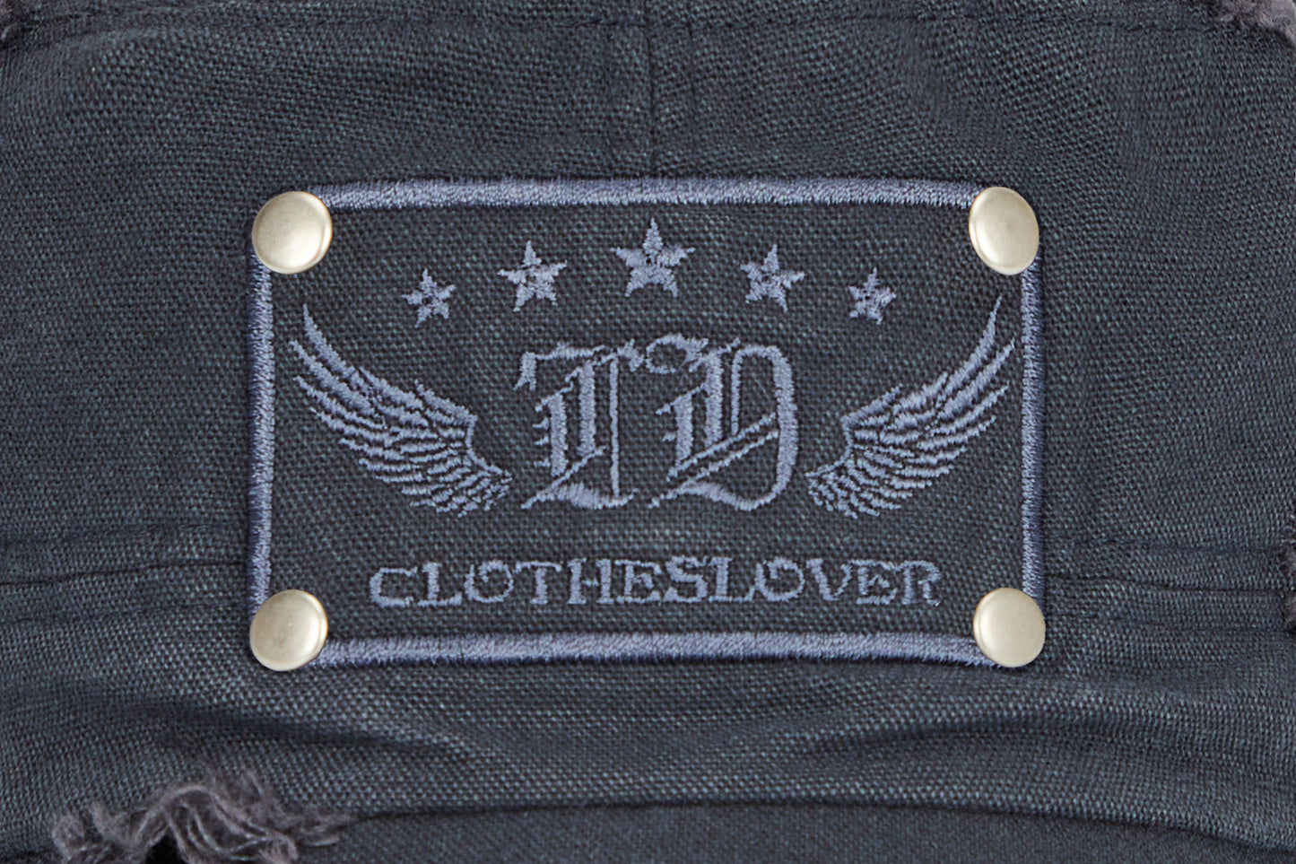 【6/8予約配送】（韓国発送）EL DAMAGE PATCH CAP (NAVY)