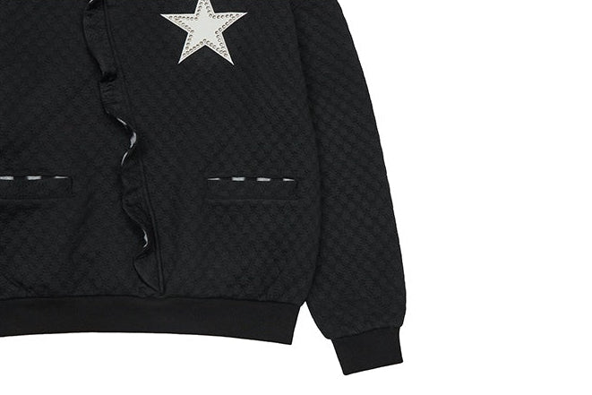 （韓国発送）EV STAR HOOD TEE (BLACK)