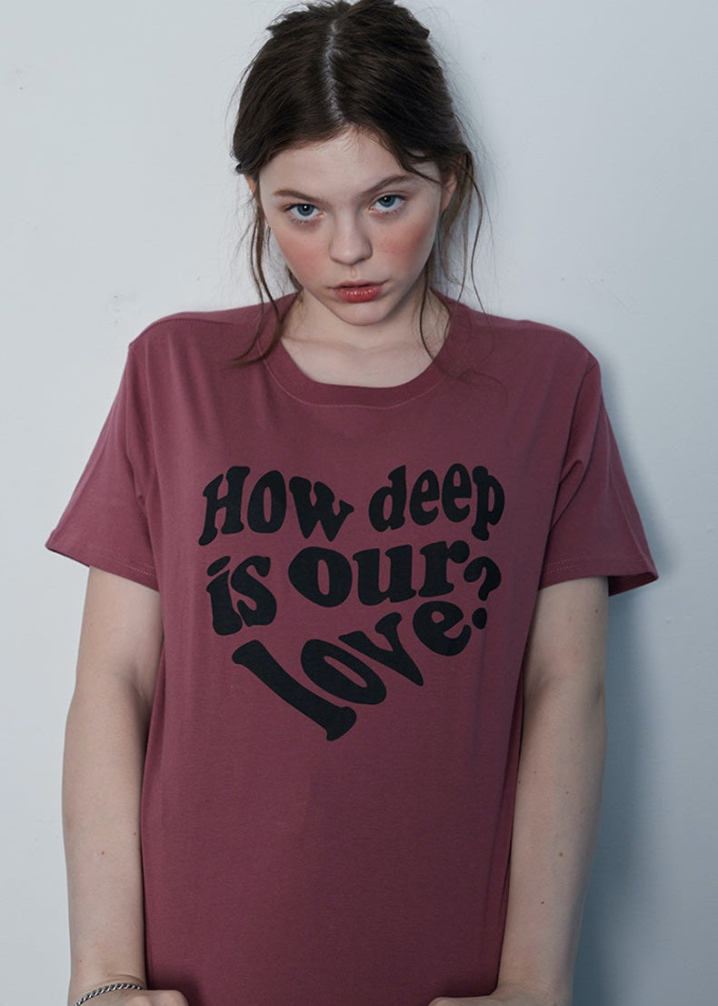 （韓国発送）IN LOVE TEE (PINK)