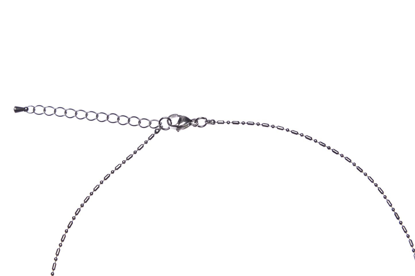 （韓国発送）EL GLITTER CROSS BONE NECKLACE (BLACK)