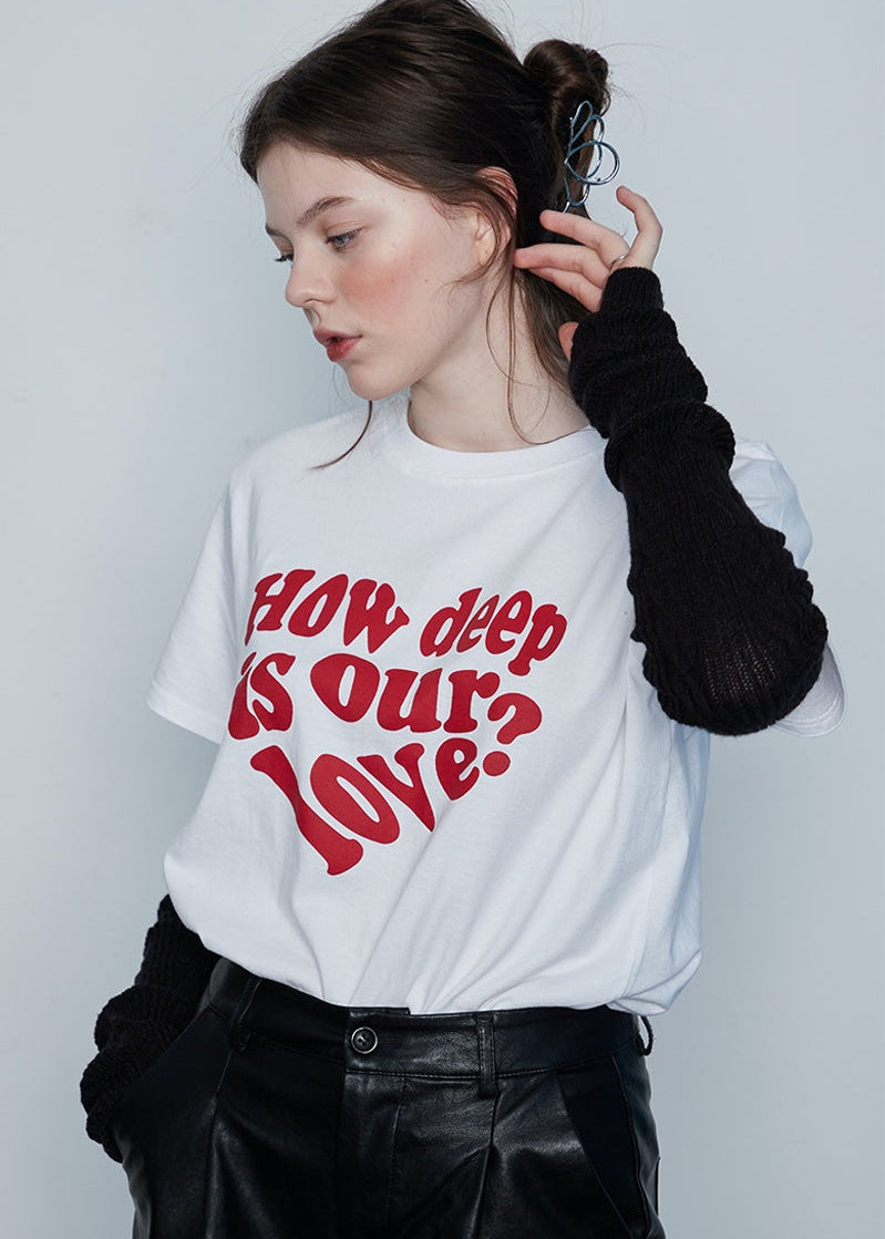 【ITZY イェジ、MAMAMOO ムンビョル、STAYC アイサ着用】（韓国発送）IN LOVE TEE (WHITE)