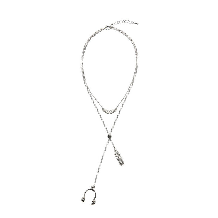 （韓国発送）IM HEADSET NECKLACE (SILVER)