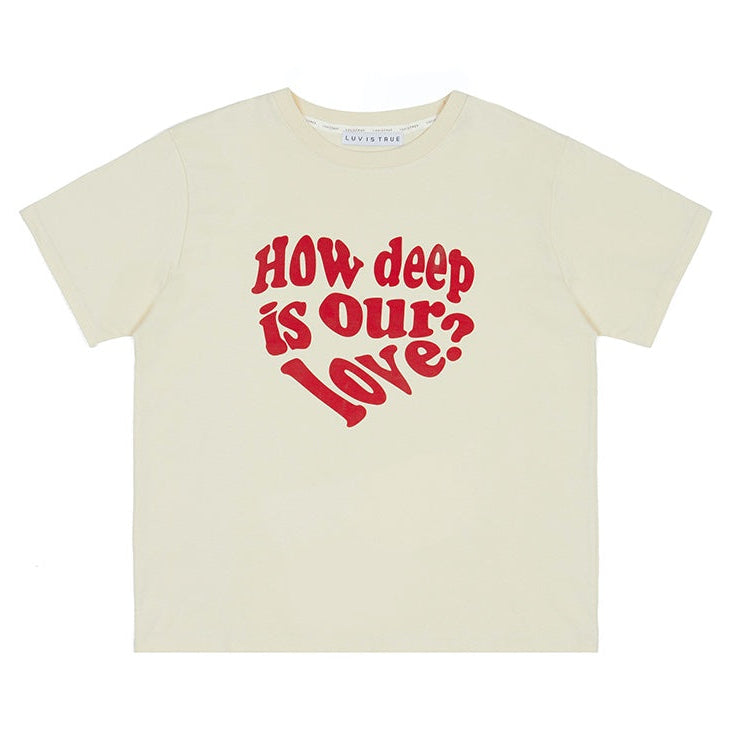 （韓国発送）IN LOVE TEE (CREAM)