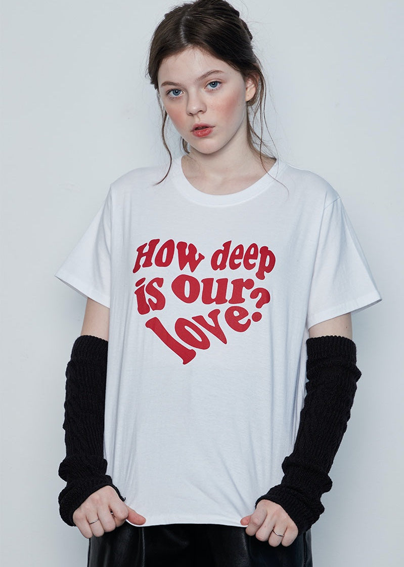 【ITZY イェジ、MAMAMOO ムンビョル、STAYC アイサ着用】（韓国発送）IN LOVE TEE (WHITE)
