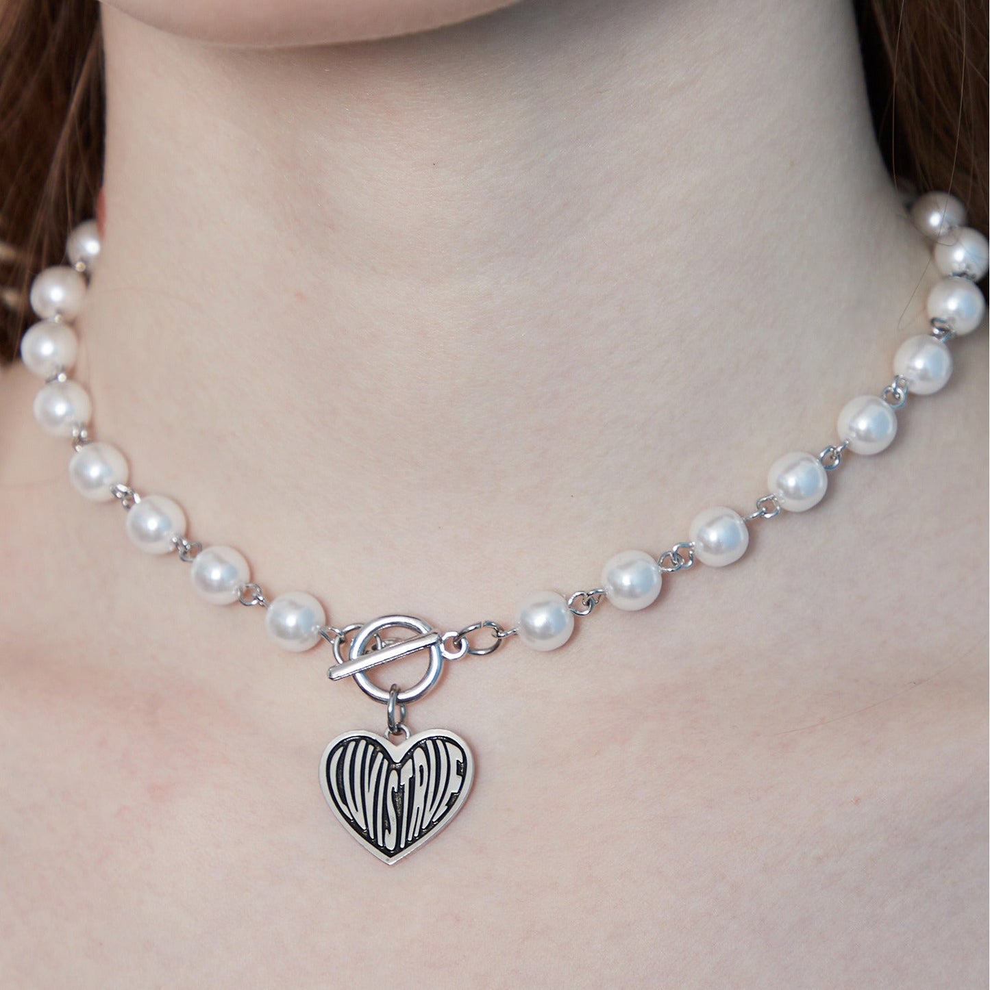 （韓国発送）IN PEARLS CHOKER (SILVER)