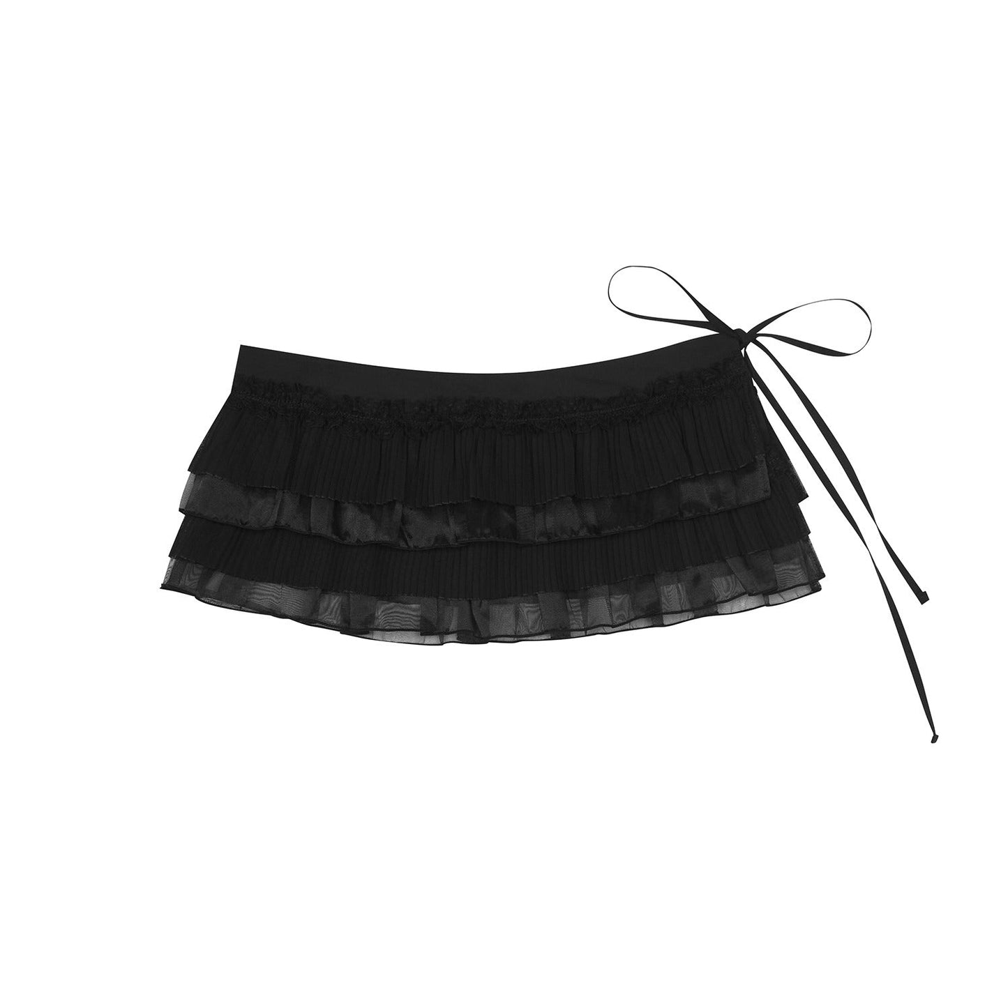 （韓国発送）PA FRILL WARP SKIRT (BLACK)