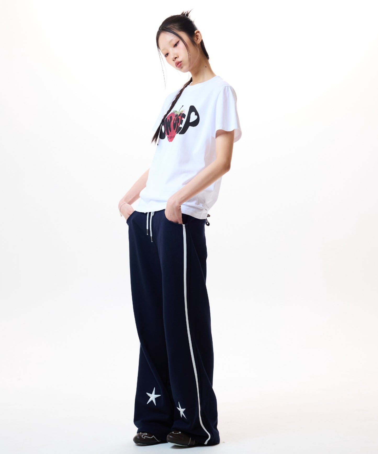 （韓国発送）IM POCKET TRANING PANTS (NAVY)