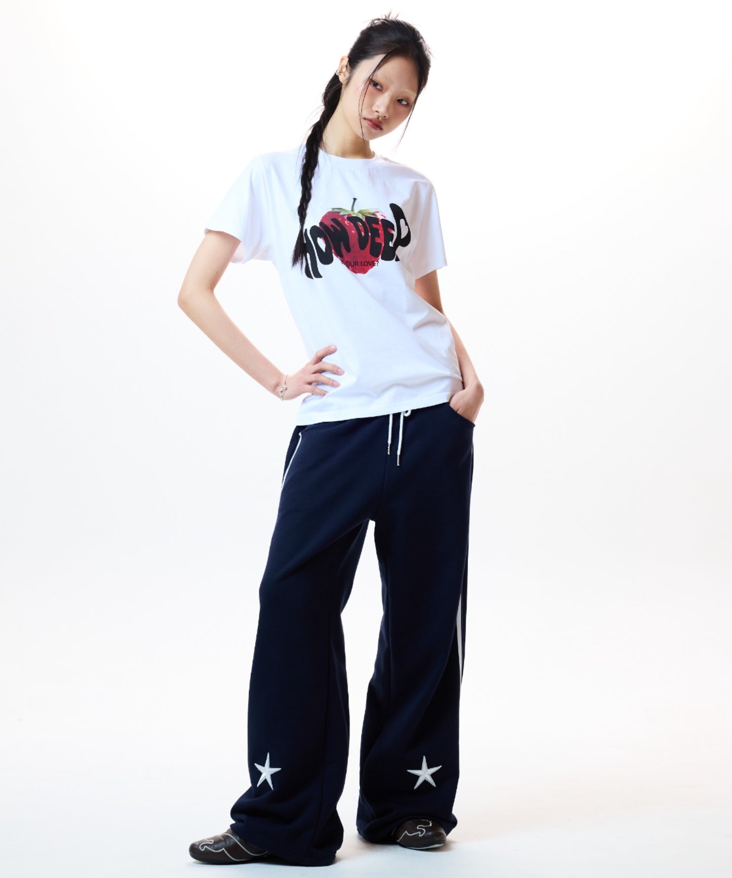 （韓国発送）IM POCKET TRANING PANTS (NAVY)
