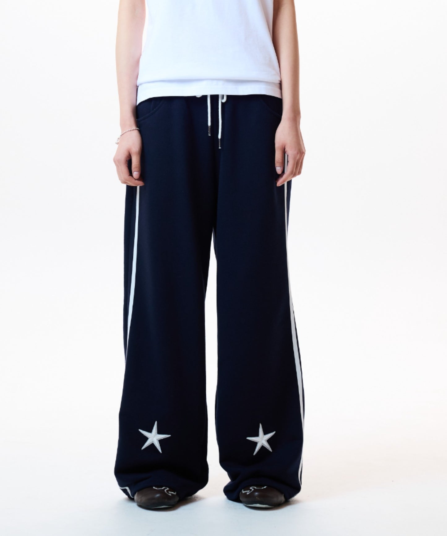 （韓国発送）IM POCKET TRANING PANTS (NAVY)