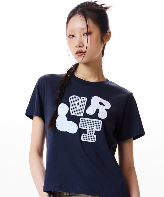 （韓国発送）LVTR PATCH TEE (NAVY)
