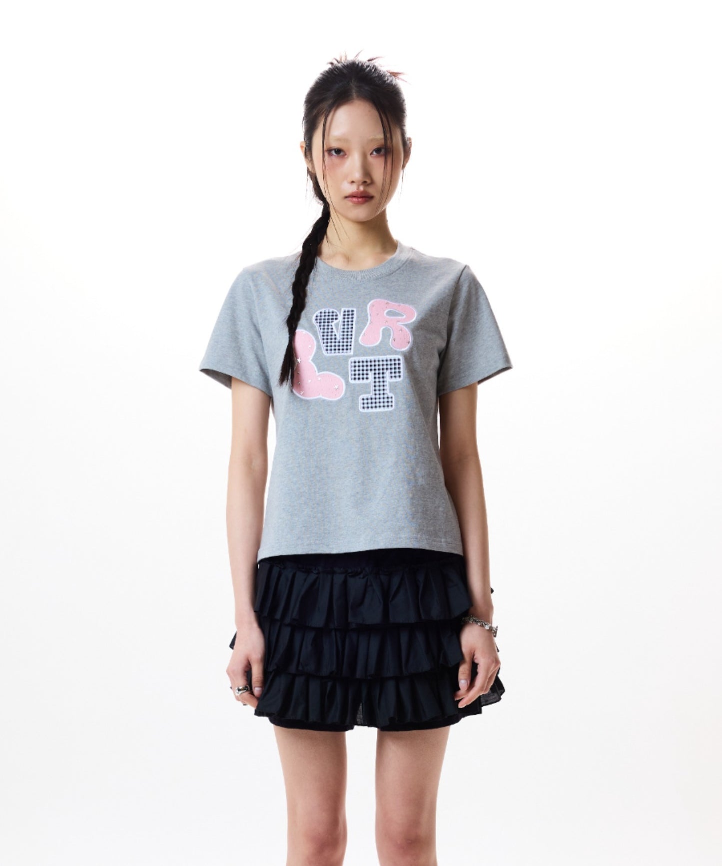 （韓国発送）LVTR PATCH TEE (GRAY)