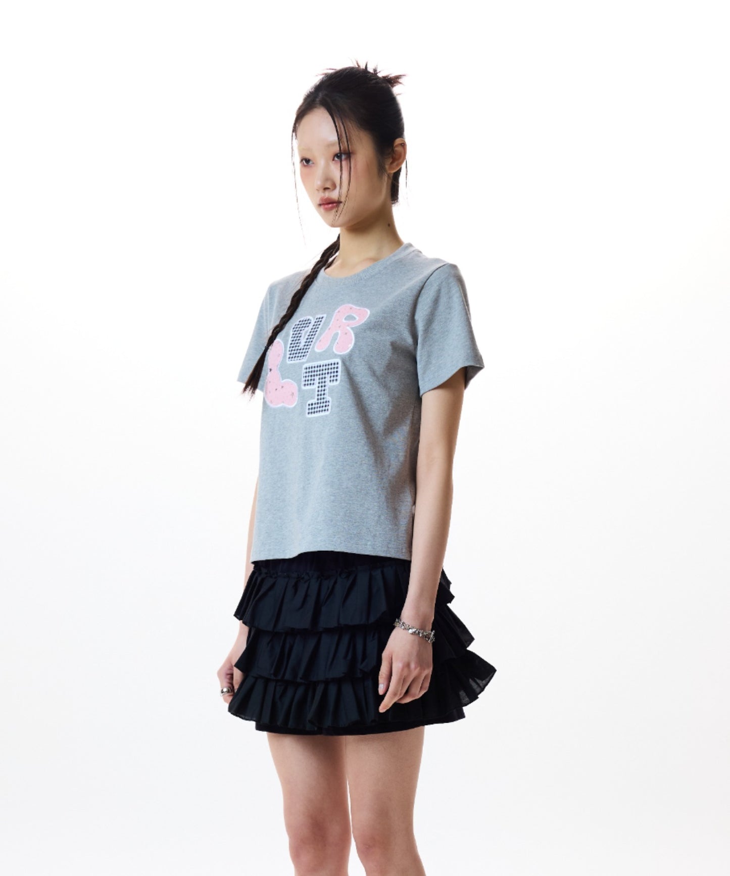 （韓国発送）LVTR PATCH TEE (GRAY)