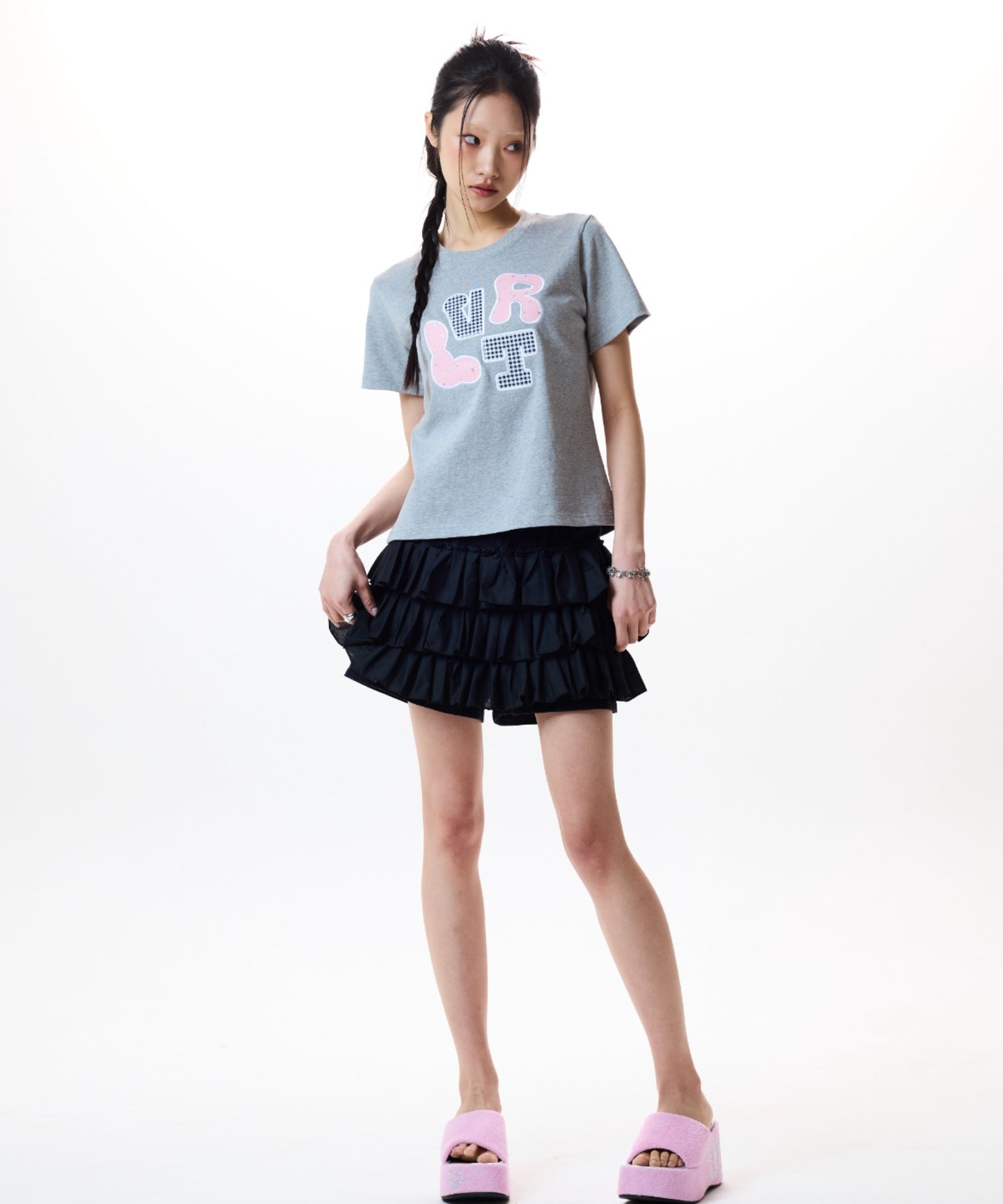 （韓国発送）LVTR PATCH TEE (GRAY)