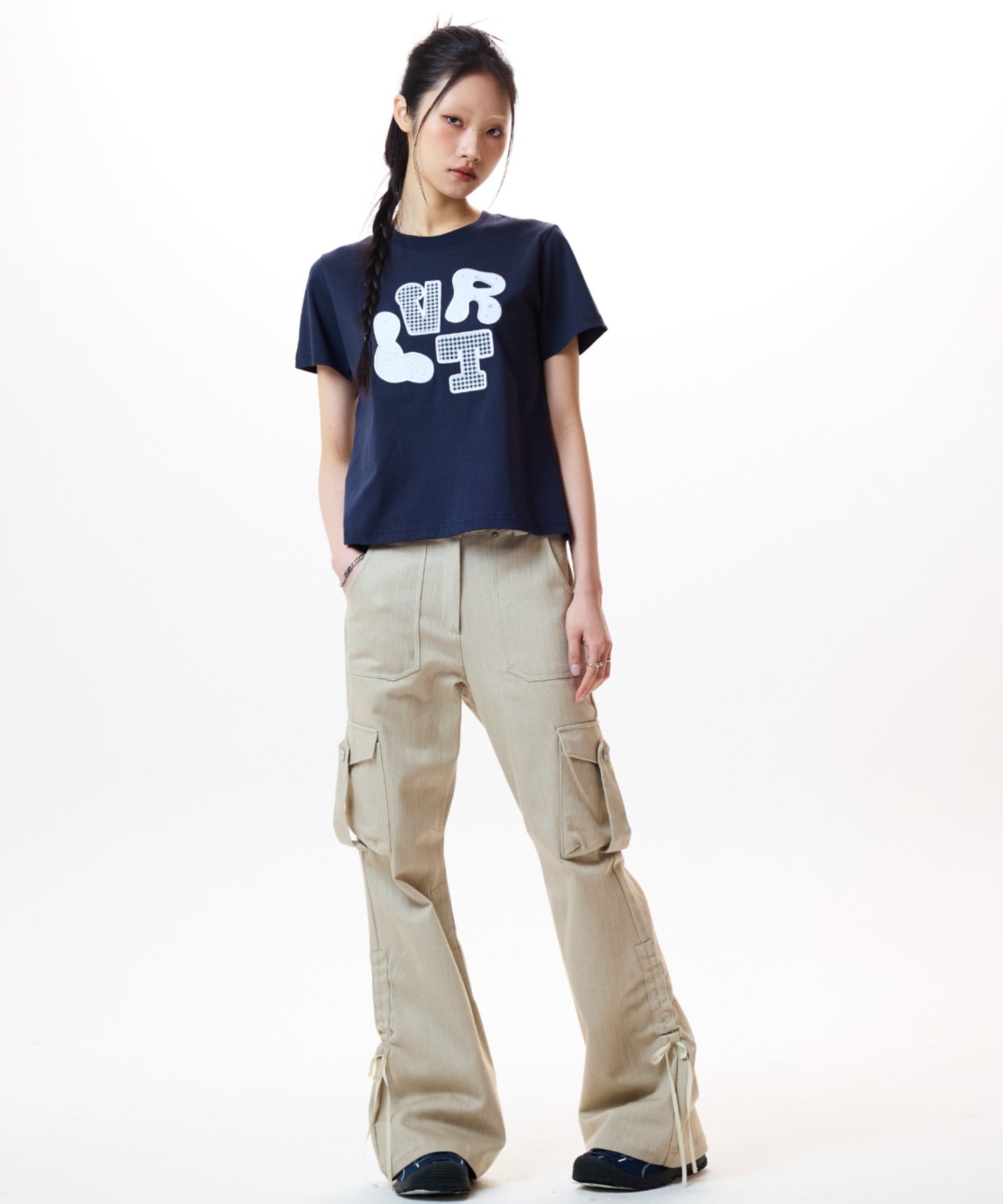 （韓国発送）LVTR PATCH TEE (NAVY)