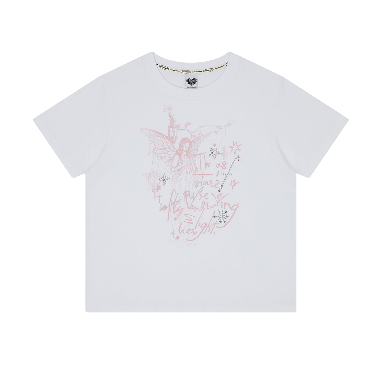 （韓国発送）EL ANGELIC GRAPHIC TEE (WHITE)