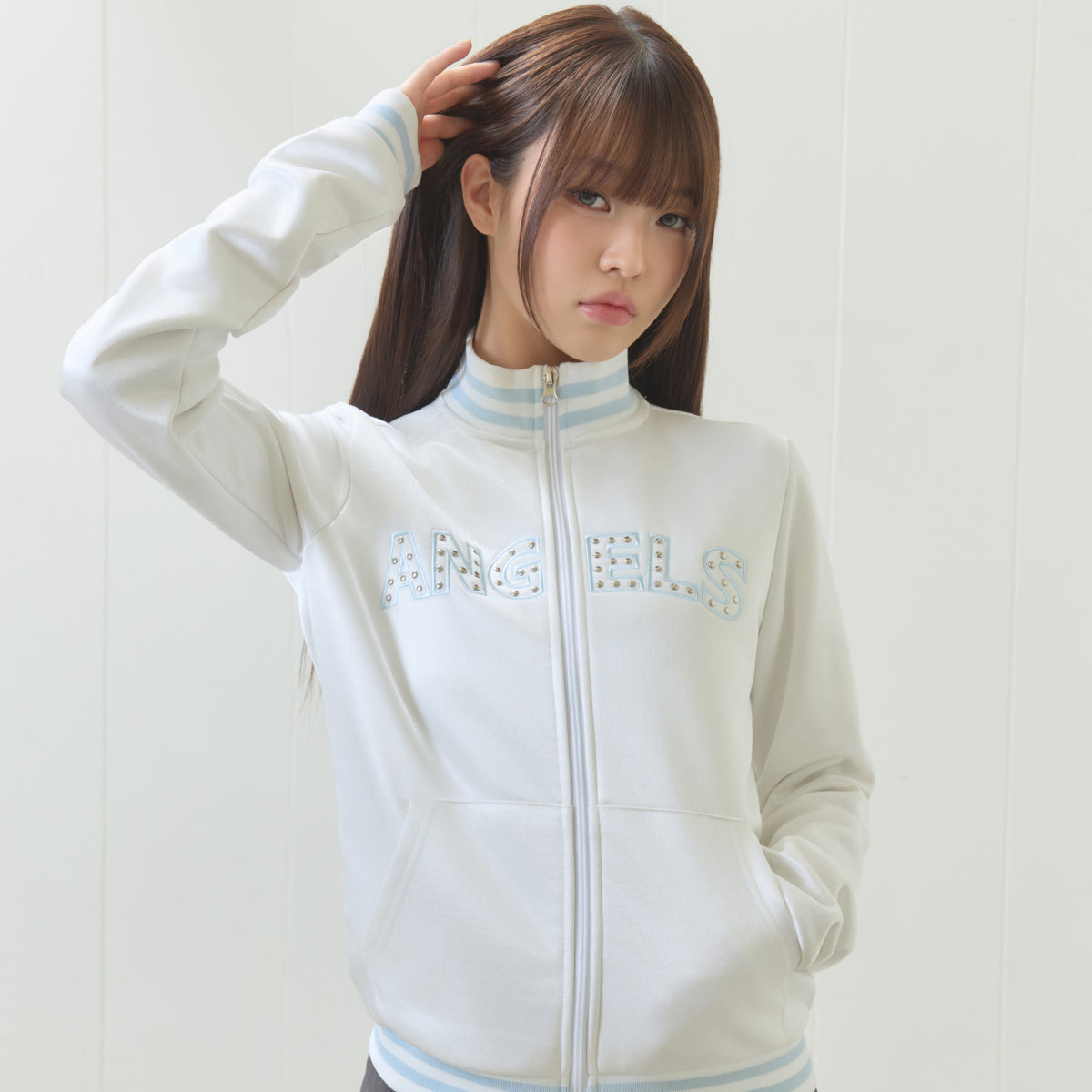 （韓国発送）EL ANGELS TRAINING ZIP UP (WHITE)