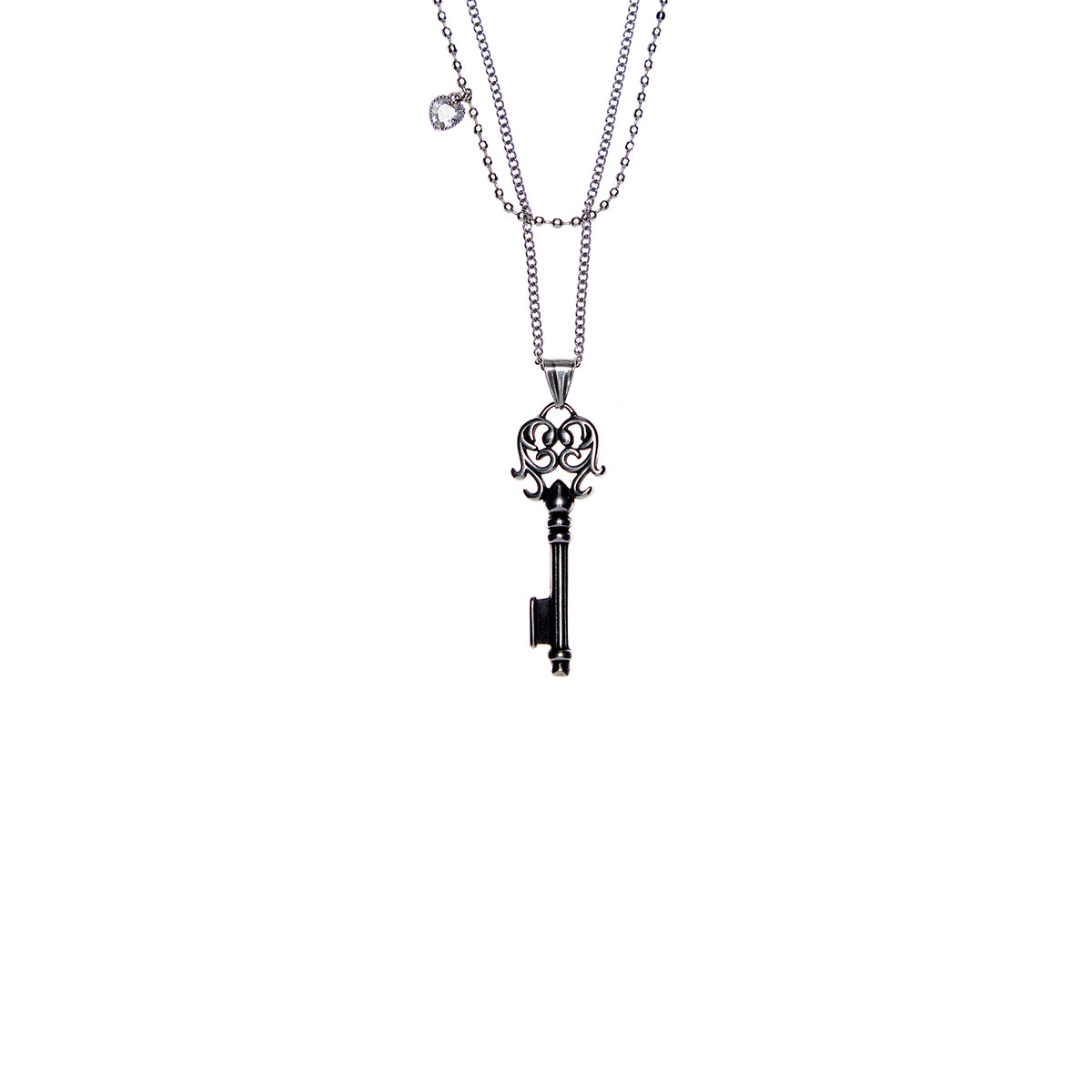 （韓国発送）EL LAYERED NECKLACE (SILVER)